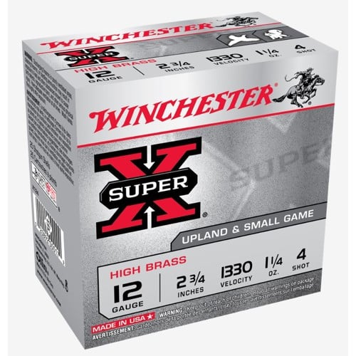 WINCHESTER AMMO 12Ga SuperX High Brass 2-3/4" 4-Shot 25rd for sale at KYGUNCO.