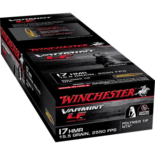 WINCHESTER Varmint LF 17 HMR 15.5gr Hollow Point Ammunition | 50 Rounds for sale at KYGUNCO.
