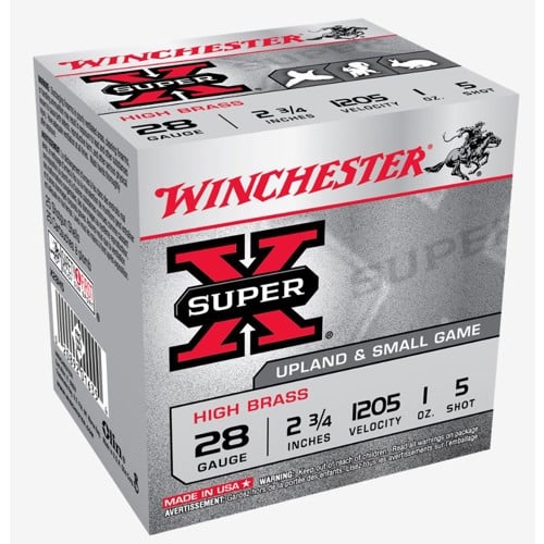 WINCHESTER AMMO 28Ga SuperX High Brass 2-3/4" 5 Shot 25rd for sale at KYGUNCO.