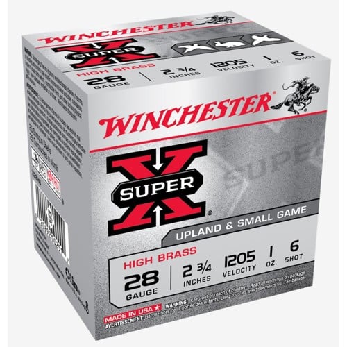 WINCHESTER AMMO 28Ga SuperX High Brass 2-3/4" 6 Shot 25rd for sale at KYGUNCO.