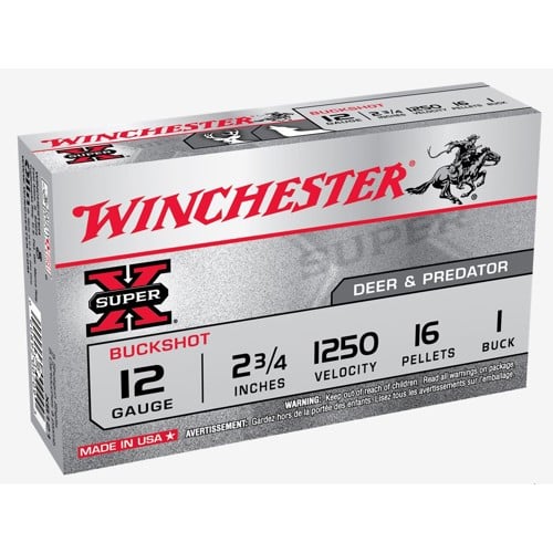 WINCHESTER AMMO 12Ga SuperX BuckShot 2-3/4" 1-Buck 5rd for sale at KYGUNCO.