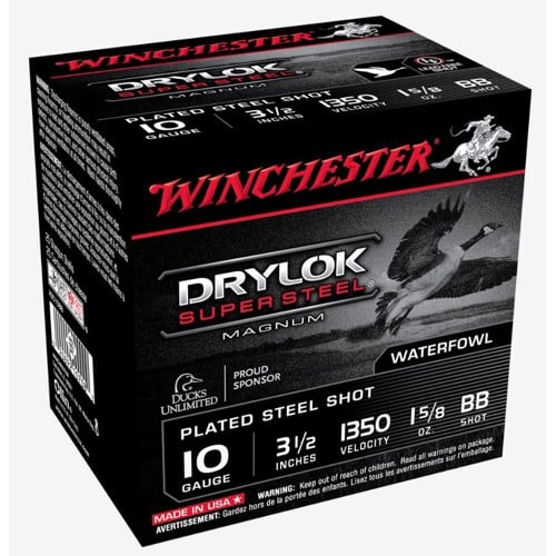 WINCHESTER AMMO 10Ga Drylok Super Steel 3.5" BB-Shot 25rd for sale at KYGUNCO.