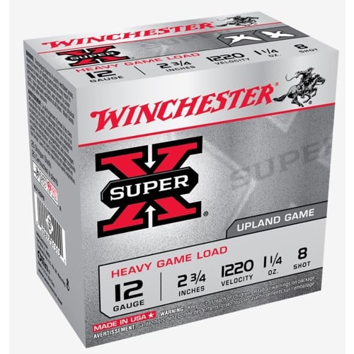 WINCHESTER AMMO 12Ga SuperX Heavy 2-3/4" 8 Shot 25rd for sale at KYGUNCO.