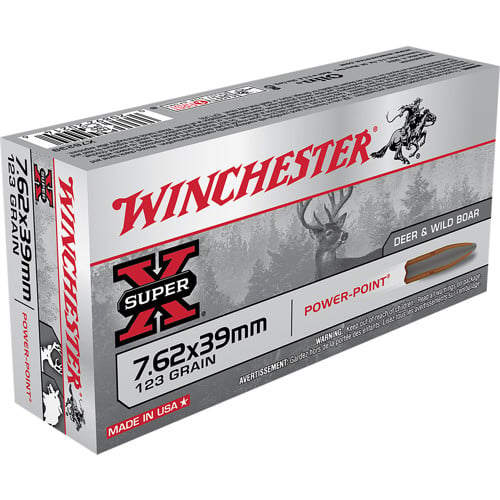 WINCHESTER Super X 7.62x39mm 123gr Power-Point Ammunition | 20 Rounds for sale at KYGUNCO.