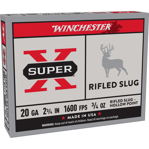 WINCHESTER AMMO 20Ga SuperX Rifled Slug HP 2-3/4" 5rd for sale at KYGUNCO.