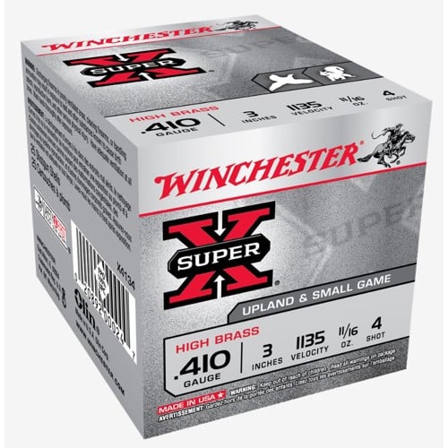 WINCHESTER AMMO 410Ga SuperX High Brass 3" 4 Shot 25rd for sale at KYGUNCO.