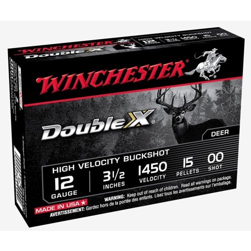 WINCHESTER AMMO 12Ga Double X HV BuckShot 3-1/2" 00 Shot 5 Rd for sale at KYGUNCO.