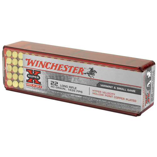 WINCHESTER Super X 22LR 40gr Hyper Velocity Hollow Point Ammunition | 100 Rounds for sale at KYGUNCO.