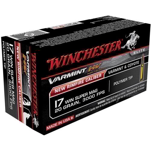 WINCHESTER AMMO 17 WSM 20Gr Varmint HV 50rd