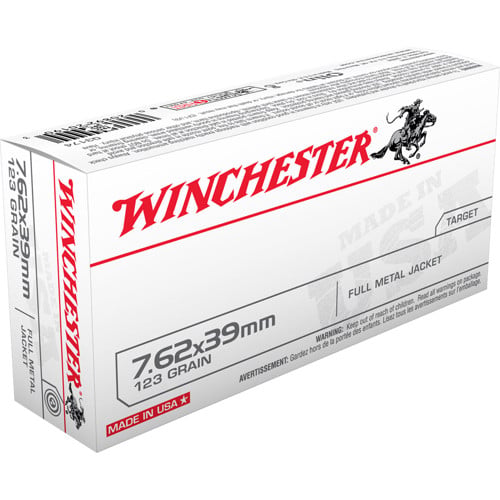 WINCHESTER USA 7.62x39mm 123gr FMJ Ammunition | 20 Rounds for sale at KYGUNCO.