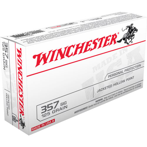 WINCHESTER AMMO 357 Sig 125Gr JHP 50rd for sale at KYGUNCO.
