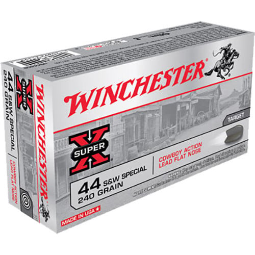 WINCHESTER Super X 44 S&W Special 240gr Cowboy Action LFN Ammunition | 50 Rounds for sale at KYGUNCO.