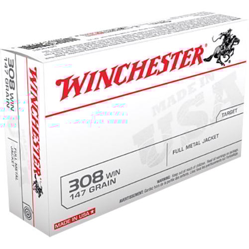 WINCHESTER AMMO 308 Win 147Gr USA FMJ 20rd