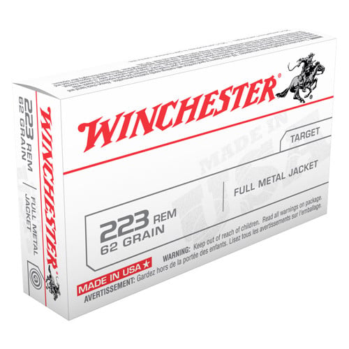 WINCHESTER USA 223 Rem 62gr Full Metal Jacket Ammunition | 20 Rounds for sale at KYGUNCO.