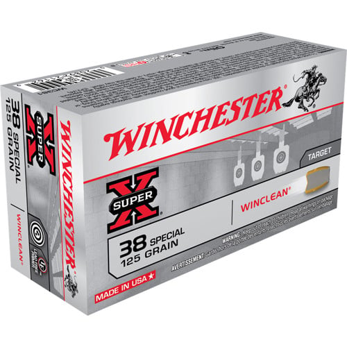 WINCHESTER Super X 38 Special 125gr Winclean Ammunition | 50 Rounds for sale at KYGUNCO.