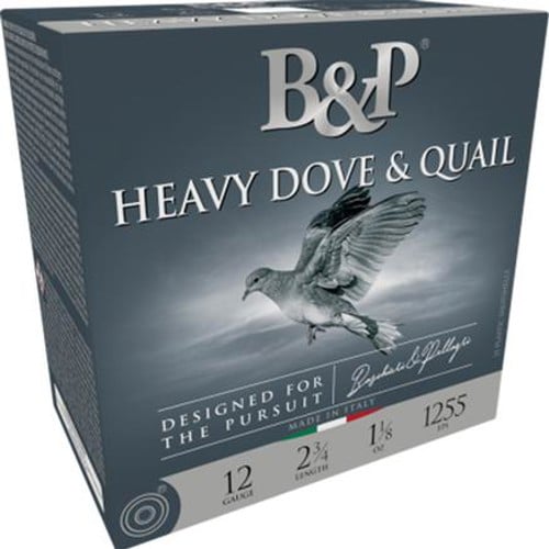 B&P AMMO 12Ga Dove & Quail 2 3/4" 1 1/8 oz 7.5 shot 25rd for sale at KYGUNCO.