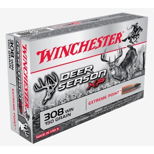 WINCHESTER Deer Season XP 308 Win 150Gr Extreme Point Brass Ammunition | 20 Rounds for sale at KYGUNCO.