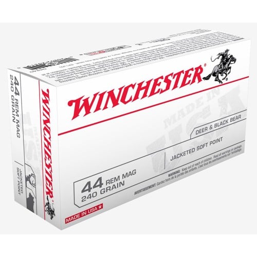 WINCHESTER AMMO 44 Rem Mag 240Gr JSP USA 50rd for sale at KYGUNCO.