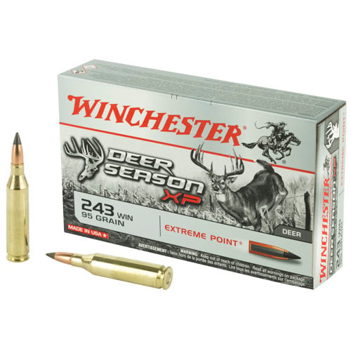 WINCHESTER Deer Season XP 243 WIN 95Gr Extreme Point Brass Rifle Ammunition | 20 Rounds for sale at KYGUNCO.