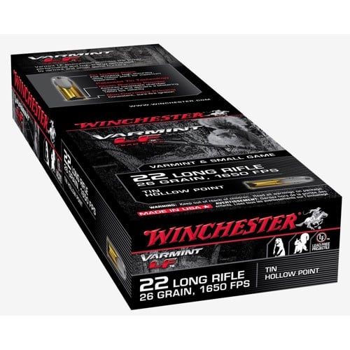 WINCHESTER AMMO 22 LR 26Gr Varmint LF HP 50rd for sale at KYGUNCO.