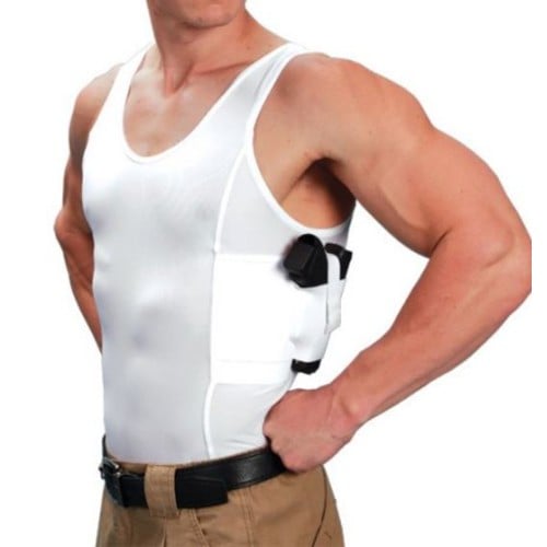 UNDERTECH Mens Conceal Carry Tank Top Medium White Ambi for sale at KYGUNCO.