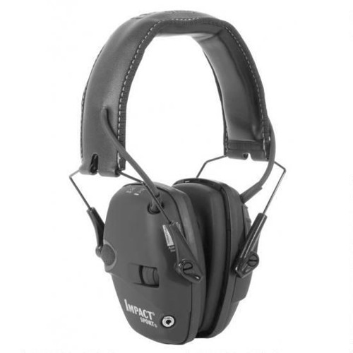 HOWARD LEIGHT Impact Sport Black Deluxe Electronic Earmuff 22 dB for sale at KYGUNCO.