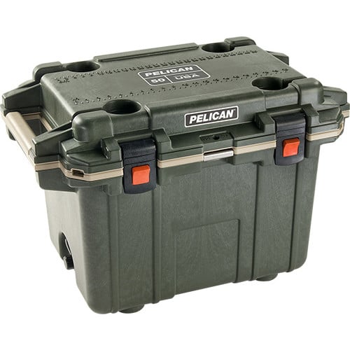 PELICAN Elite Cooler 50Qt OD/Tan for sale at KYGUNCO.