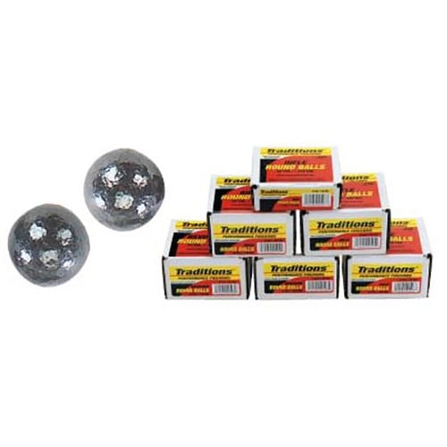 TRADITIONS Rifle Lead Round Ball - Bulk Pack 177/50/100/.490 for sale at KYGUNCO.