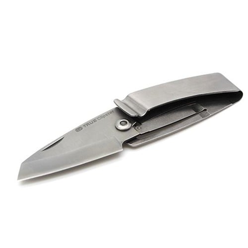 TRUE UTILITY Clipster Folding Knife doubles as Money/Belt Clip for sale at KYGUNCO.