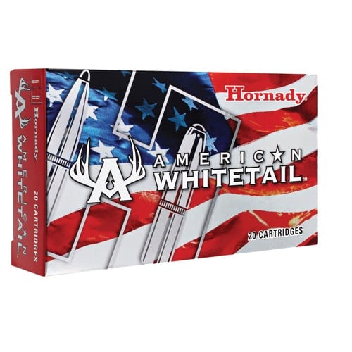 HORNADY American Whitetail 308 Win 165Gr Inter-Lock Brass Rifle Ammunition | 20 Rounds for sale at KYGUNCO.
