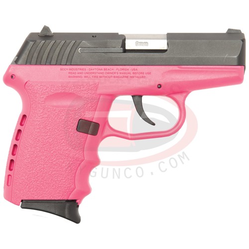 SCCY INDUSTRIES CPX-2 CBPK 9mm 3.1" Black 10rd Pink Grip for sale at KYGUNCO.