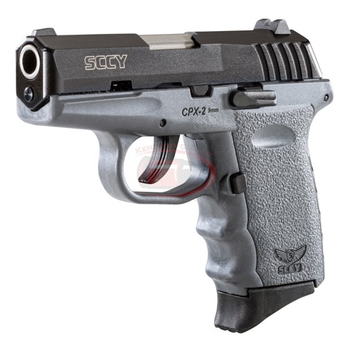 SCCY INDUSTRIES CPX-2 CBSG 9mm 3.1" Black 10rd Sniper Gray Grip for sale at KYGUNCO.
