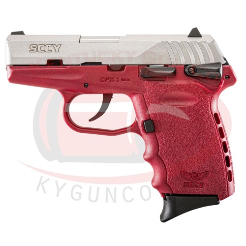 SCCY INDUSTRIES CPX-1 TTCR 9mm 3.1" Stainless 10rd Crimson Grip for sale at KYGUNCO.