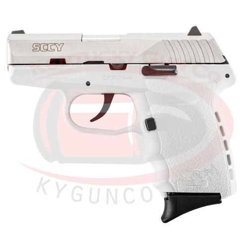SCCY INDUSTRIES CPX-2 TTWT 9mm 3.1" SS 10rd White Grip for sale at KYGUNCO.