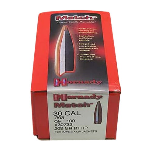 HORNADY Reloading Bullets BTHP 30 Cal 208 Grain 100rds for sale at KYGUNCO.