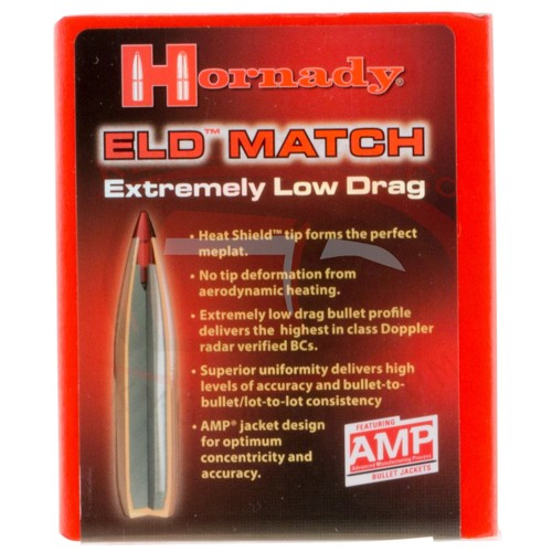 HORNADY Reloading Bullets ELD-Match 30 Cal 208 Grain 100rds for sale at KYGUNCO.