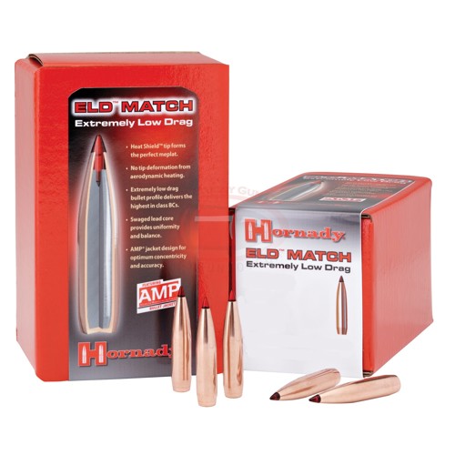 HORNADY Reloading Bullets ELD-Match 338 Cal 285 Grain 50rds for sale at KYGUNCO.
