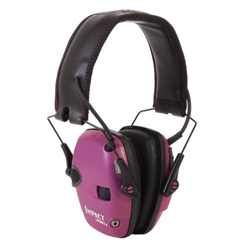 HOWARD LEIGHT Impact Sport Pink/ Barry Electronic Earmuff 22 dB for sale at KYGUNCO.