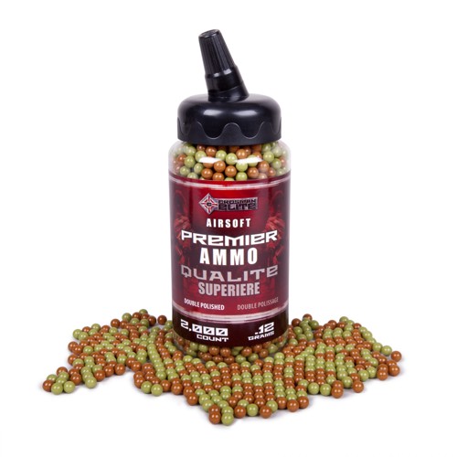 CROSMAN Premier (green/ brown camo) 6mm, .12 gram 2,000 ct for sale at KYGUNCO.