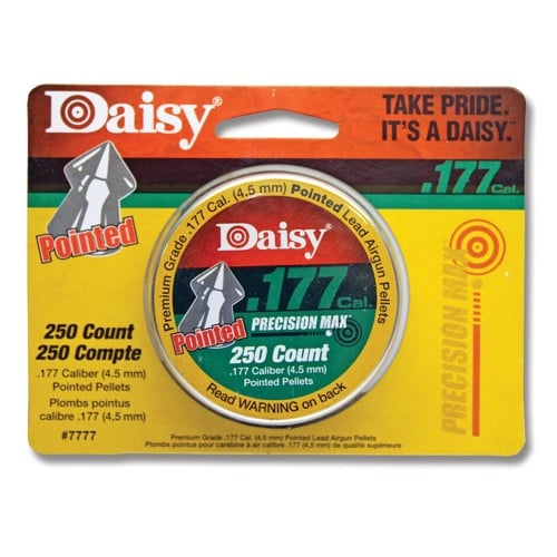 DAISY AIRGUNS 177 Cal Pointed Pellets 250 Tin for sale at KYGUNCO.