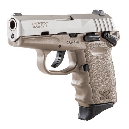 SCCY INDUSTRIES CPX-1 9mm 3.1" 10+1 Pistol - FDE / Stainless for sale at KYGUNCO.