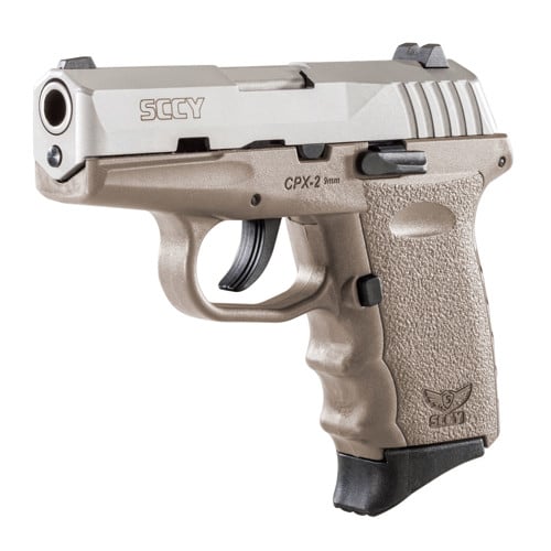 SCCY INDUSTRIES CPX-2 TTDE 9mm 3.1" 10rd Pistol - Stainless / FDE for sale at KYGUNCO.