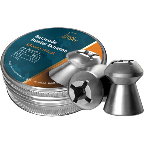 H&N PELLETS Baracuda Hunter Extreme .177 Cal 9.57Gr Air Rifle Pellets - 400 Rounds for sale at KYGUNCO.