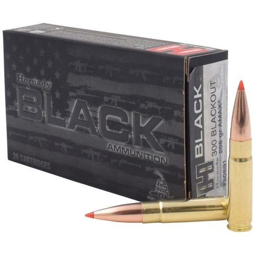 HORNADY BLACK 300 AAC Blackout 208gr A-MAX Ammunition | 20 Rounds for sale at KYGUNCO.
