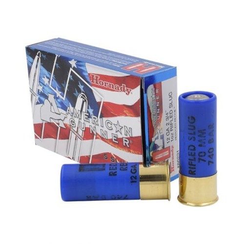 HORNADY American Gunner 12 Gauge 2 3/4" (Reduced Recoil) Rifled Slug | 5 Count for sale at KYGUNCO.