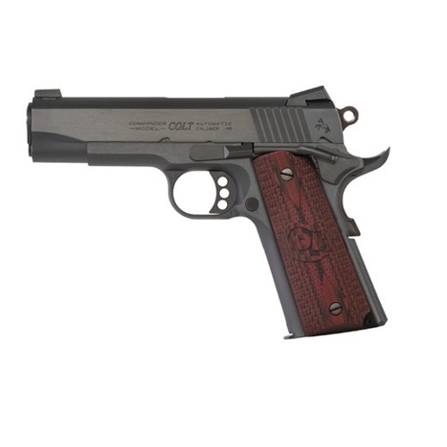 COLT Combat Commander 9mm 4.25" 9rd - Black & Cherry for sale at KYGUNCO.