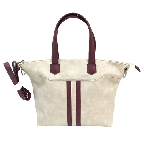 NCSTAR VISM Concealed Carry SATCHEL- OFF WHITE w/BURGUNDY for sale at KYGUNCO.