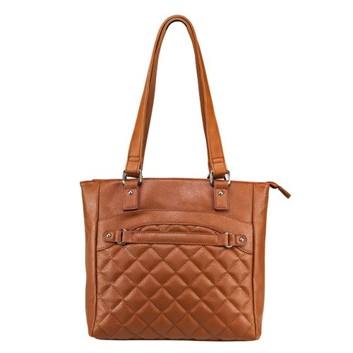 NCSTAR VISM Concealed Carry QUILTED TOTE- BROWN for sale at KYGUNCO.