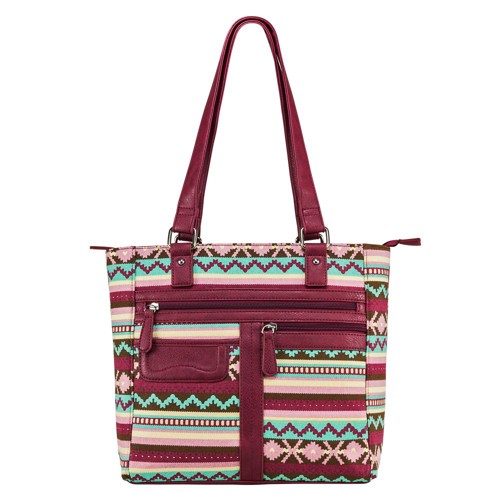 NCSTAR VISM Concealed Carry PRINTED TOTE- BURGUNDY for sale at KYGUNCO.