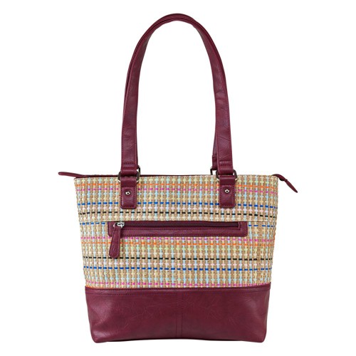NCSTAR VISM Concealed Carry WOVEN TOTE- BURGUNDY for sale at KYGUNCO.